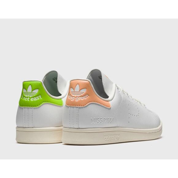 Adidas Stan Smith x Disney Miss Piggy Kermit Sneakers Men's 8 Pink & Green - Picture 2 of 12